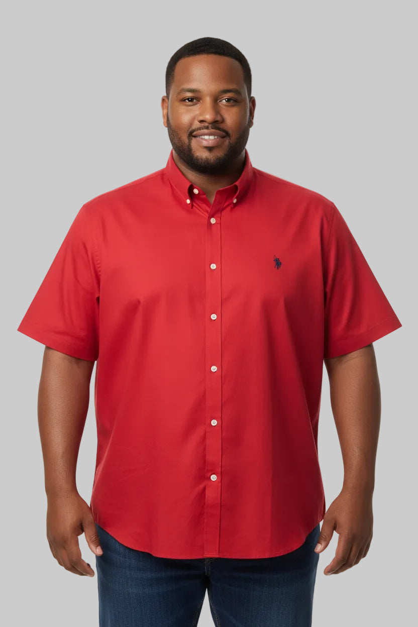 CAMISA US POLO ASSN PLUS MANGA CORTA CABALLERO