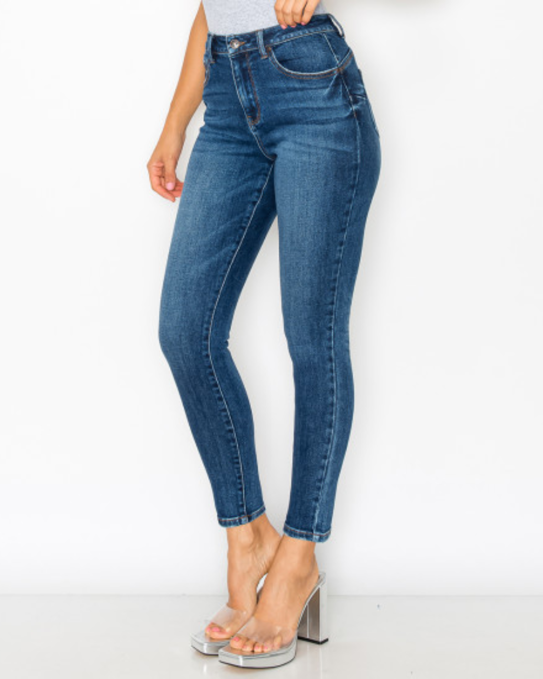 JEANS WAX AZUL OSCURO PARA DAMA