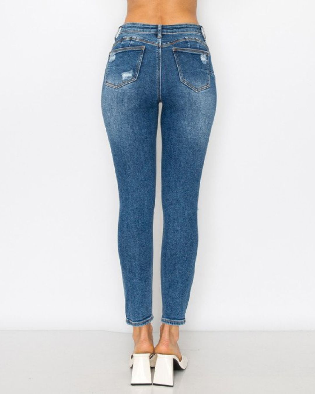 JEANS WAX SKINNY CELESTE PARA DAMA