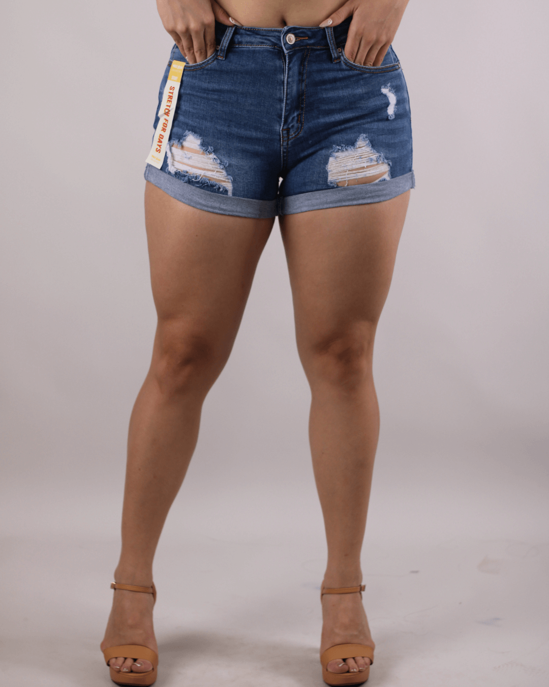 SHORT WAX AZUL MEDIO PARA DAMA