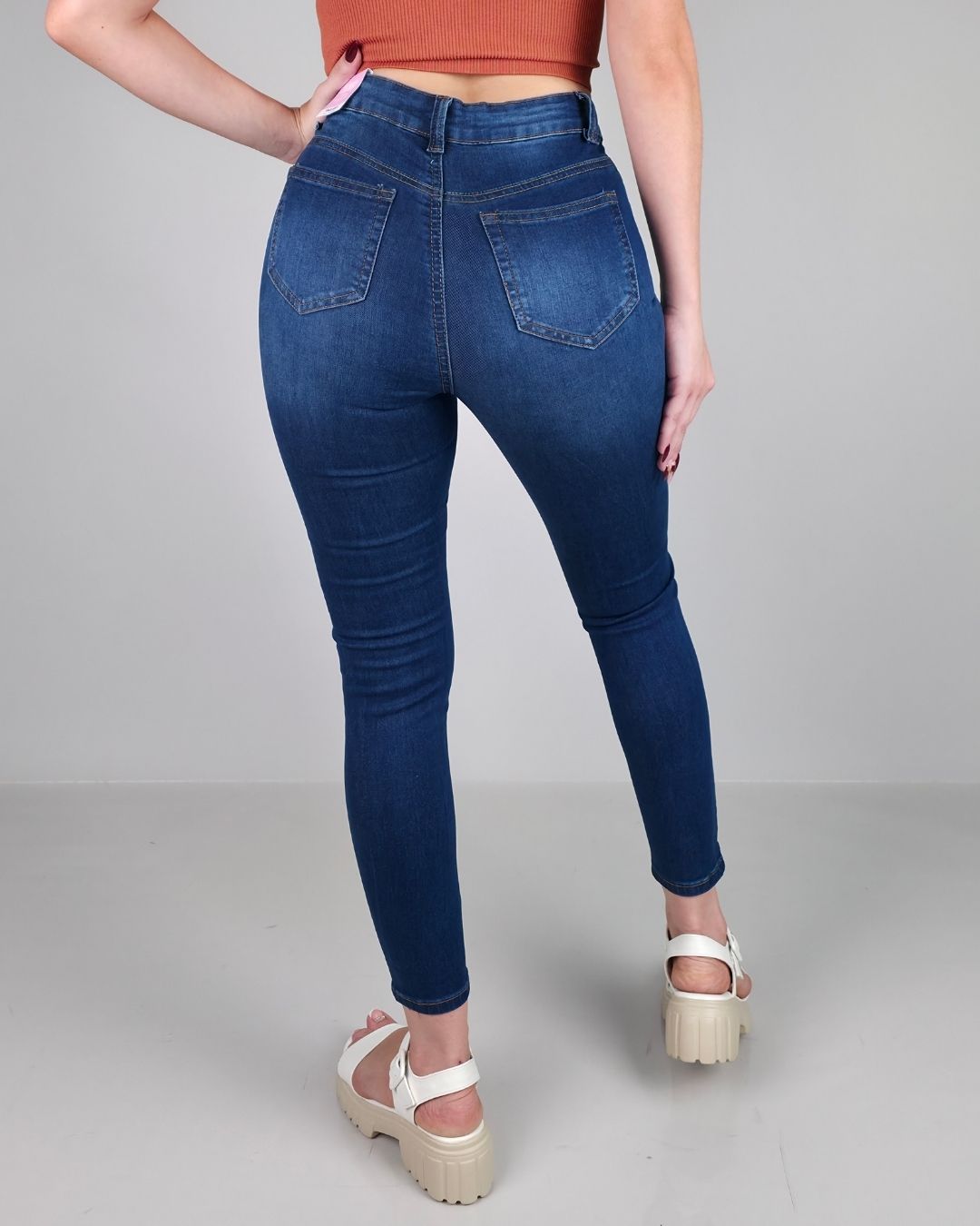 JEANS WAX AZUL OSCURO PARA DAMA
