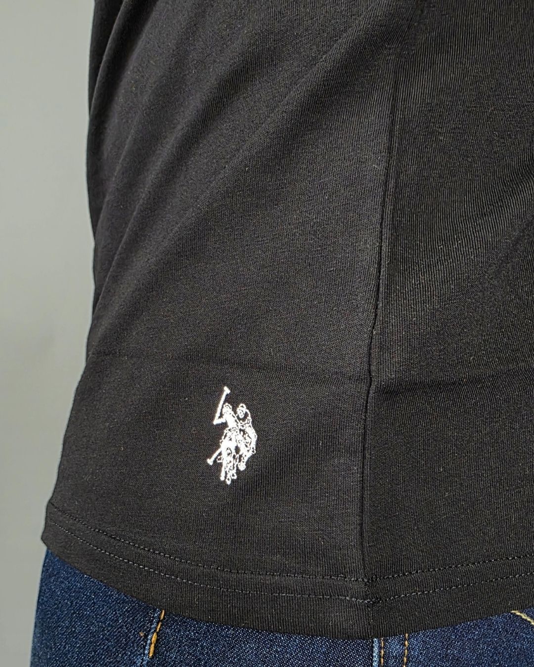 CAMISETA U.S. POLO ASSN NEGRA DE HOMBRE