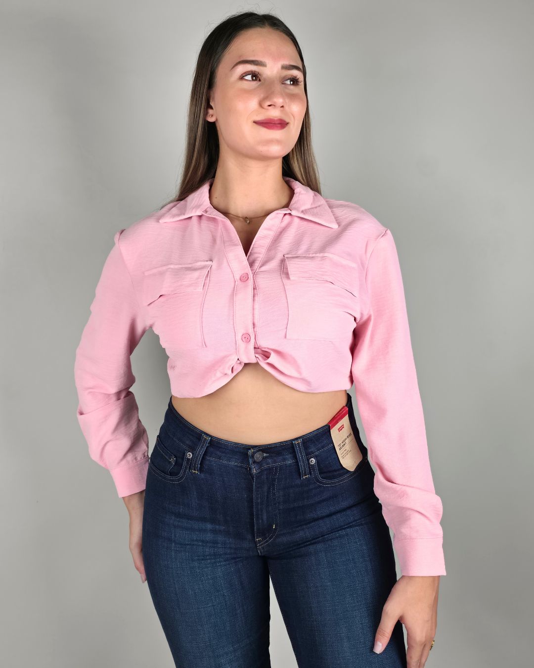 BLUSA JULIA  ROSA PARA DAMA