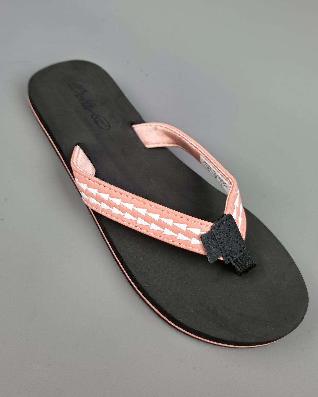 SANDALIA BOLTIO NEGRA CON ROSA PARA DAMA