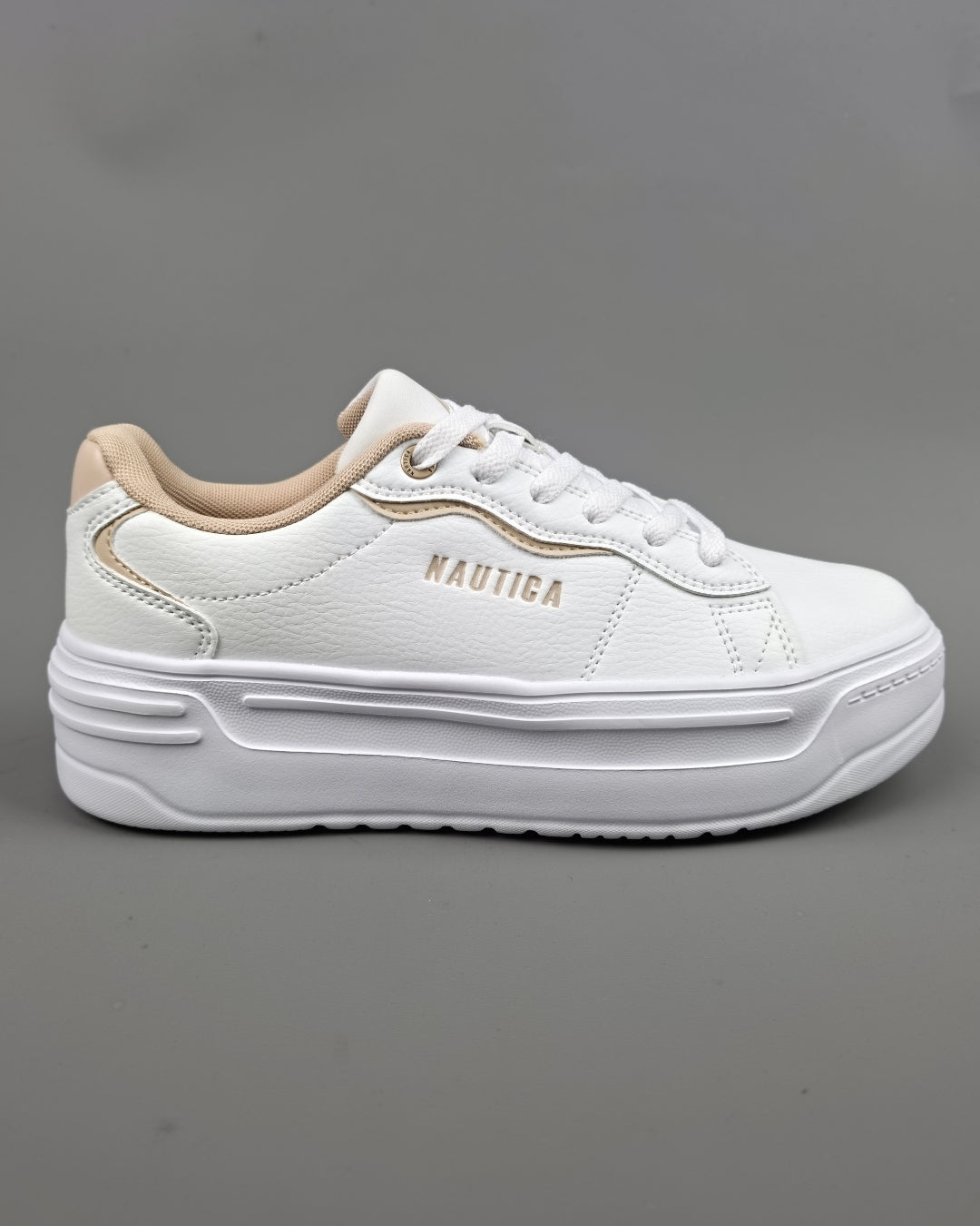 TENNIS NAUTICA BLANCA PARA DAMA
