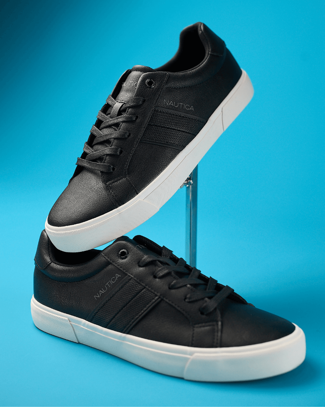 TENNIS NAUTICA NEGRAS PARA CABALLERO