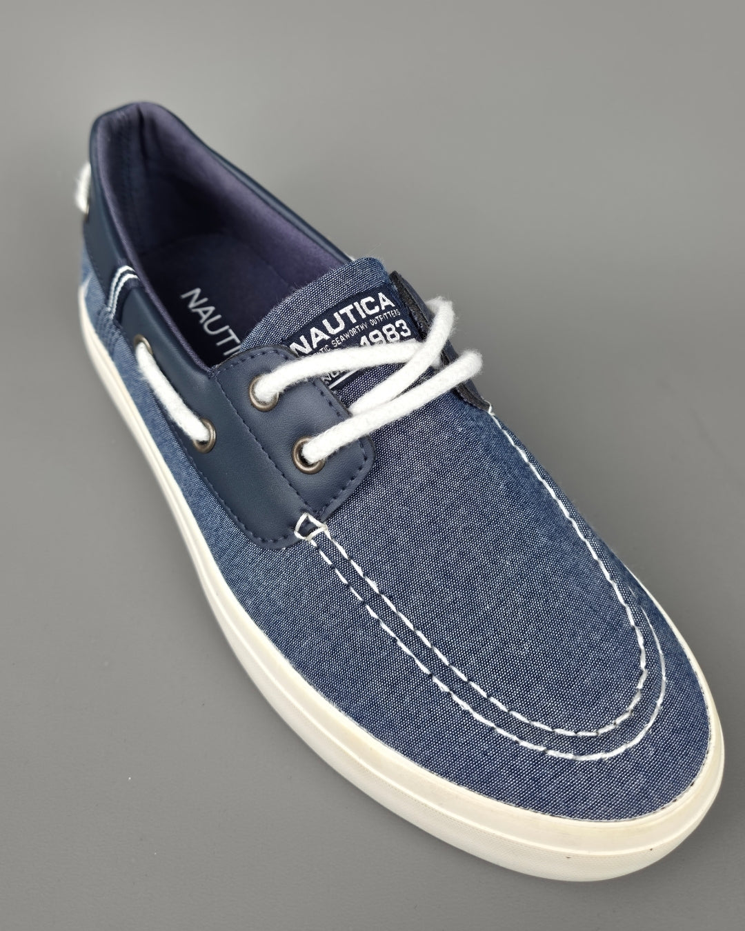 TENNIS NAUTICA AZUL MEZCLILLA PARA CABALLERO