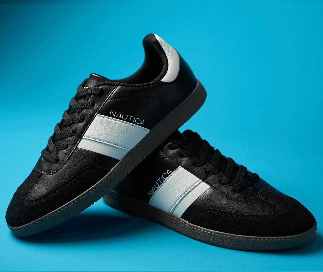 TENNIS NAUTICA NEGRO PARA CABALLERO