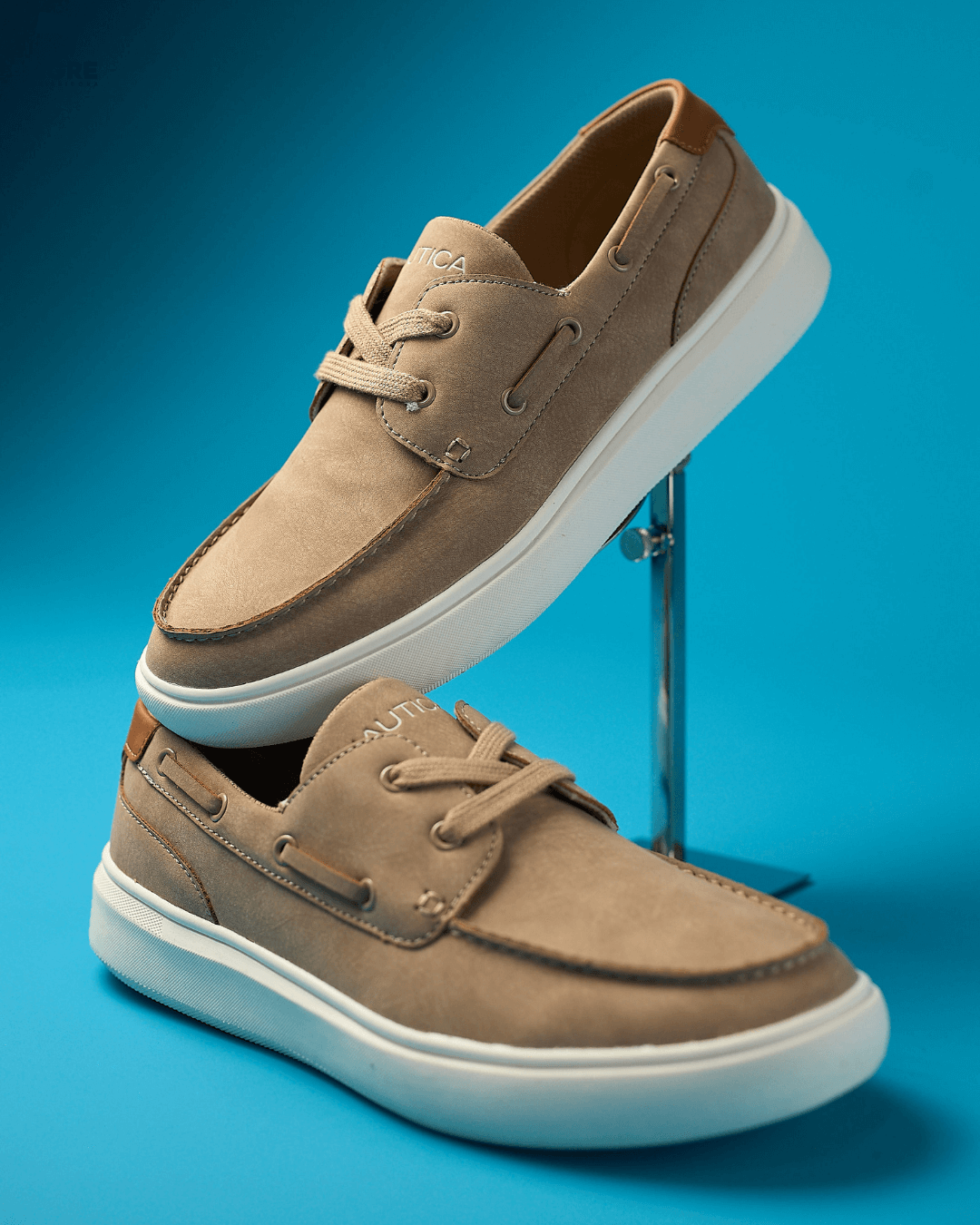 TENNIS NAUTICA BEIGE PARA CABALLERO