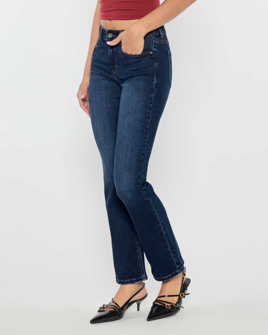 JEANS ENJEAN HIGH RISE SLIM BOOTCUT