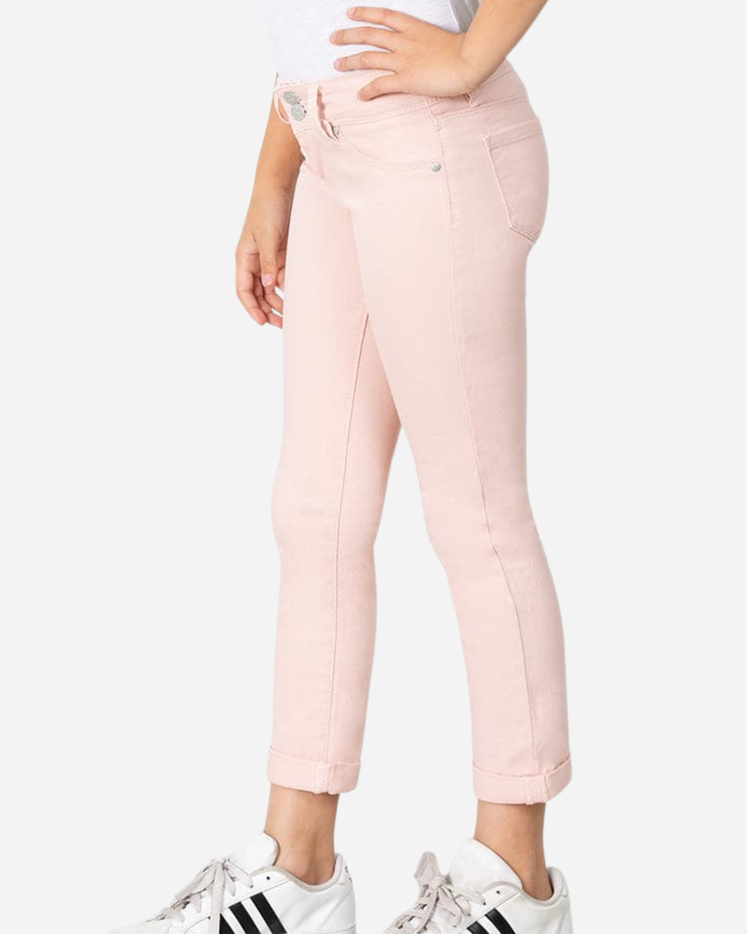 JEANS YMI ROSA CON RUEDO