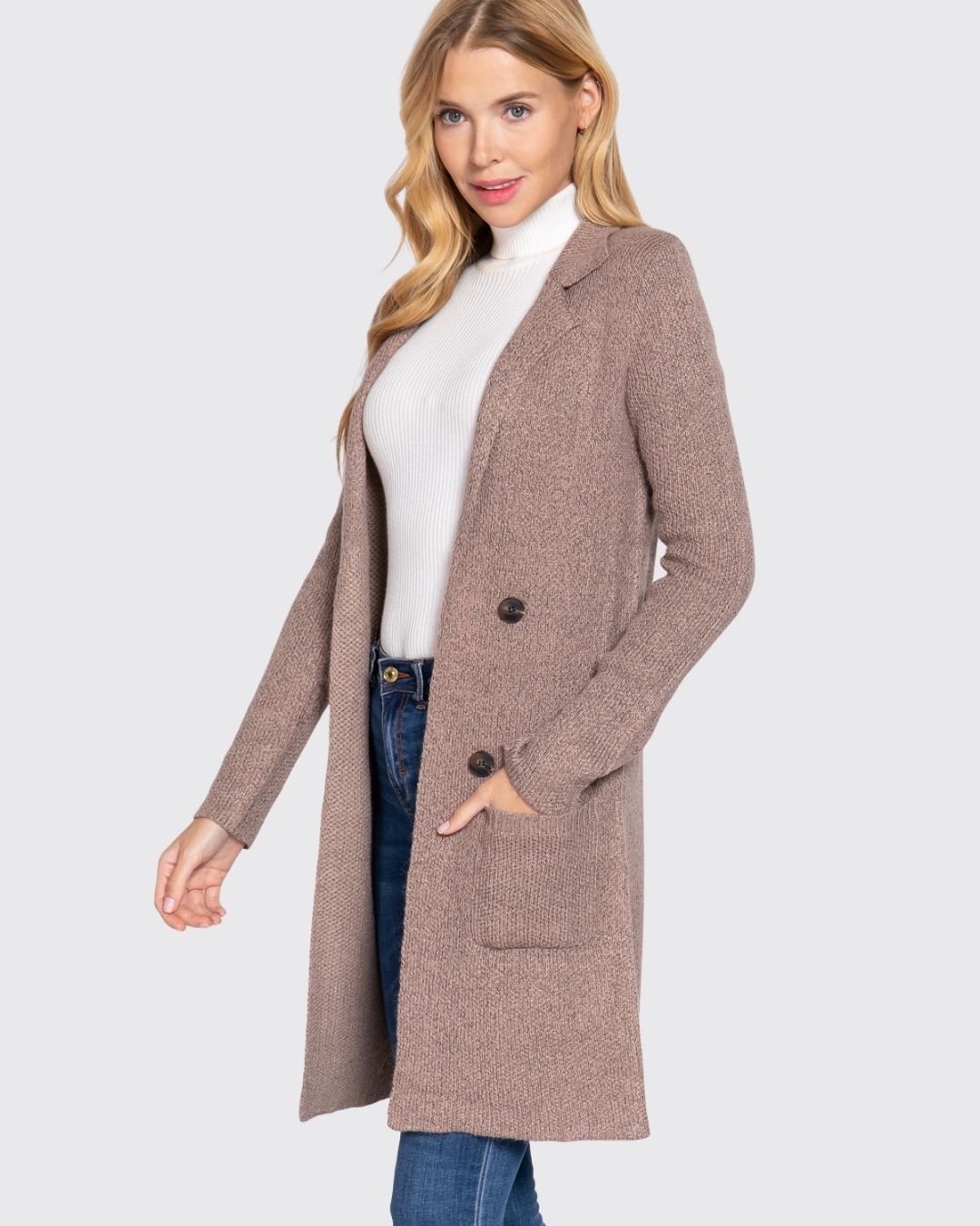 CARDIGAN ACTIVE BEIGE PARA DAMA