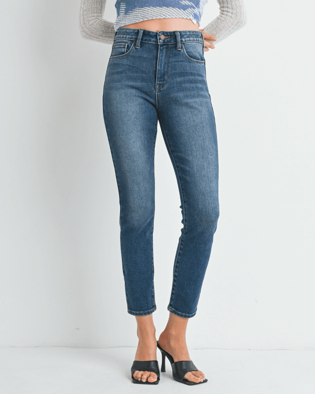 JEANS JUST USA MEZCLILLA AZUL OSCURO PARA DAMA