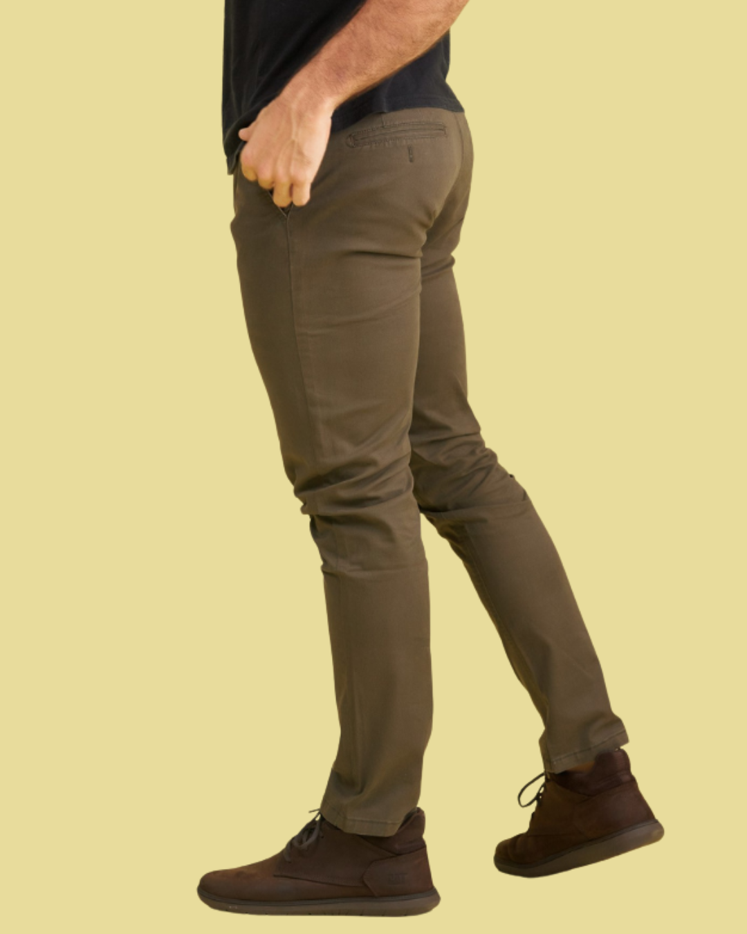 PANTALÓN DE VESTIR VERDE MUSGO PARA CABALLERO