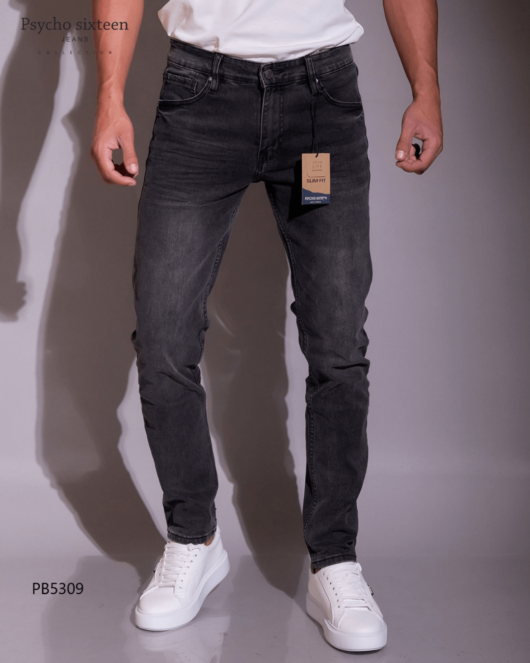 JEANS PSYCHO SIXTEEN GRIS PARA CABALLERO