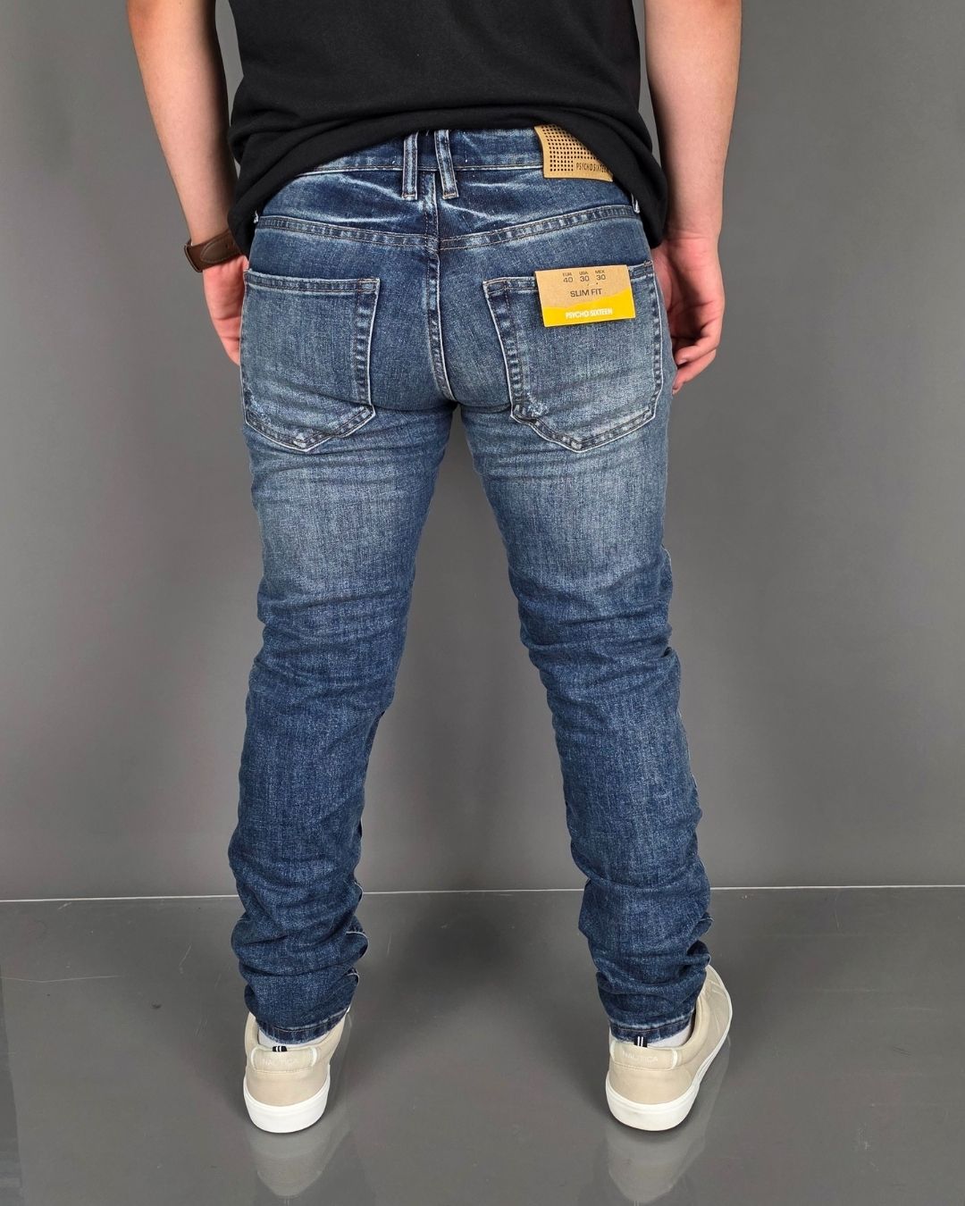 JEANS PYSCHO AZUL SLIM FIT DE CABALLERO