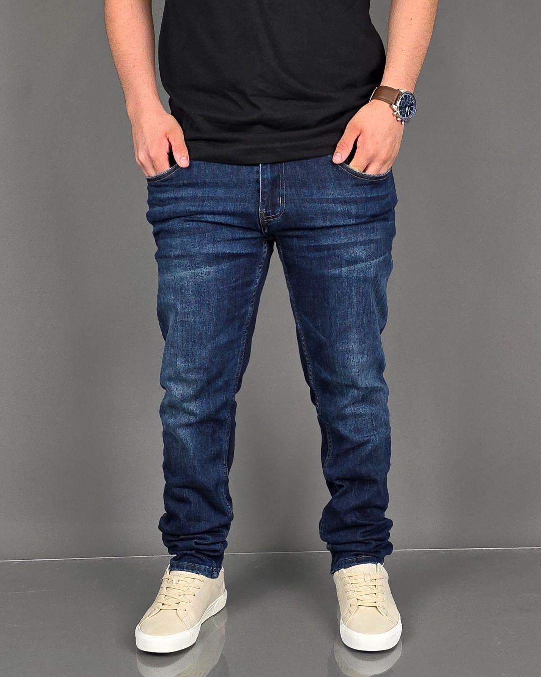 JEANS PSYCHO AZUL OSCURO PARA CABALLERO