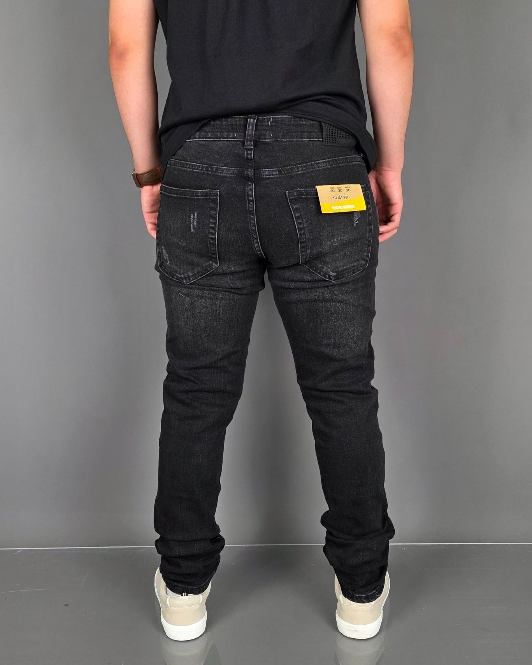 JEANS PYSCHO NEGRO SLIM FIT DE CABALLERO