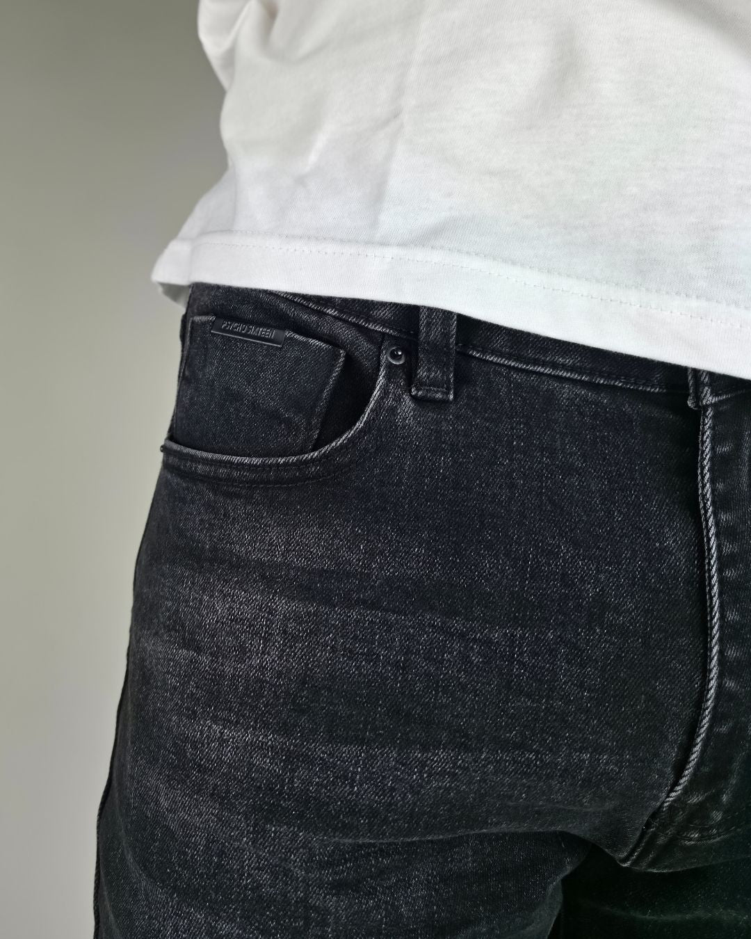 JEANS PYSCHO NEGRO SLIM FIT DE CABALLERO