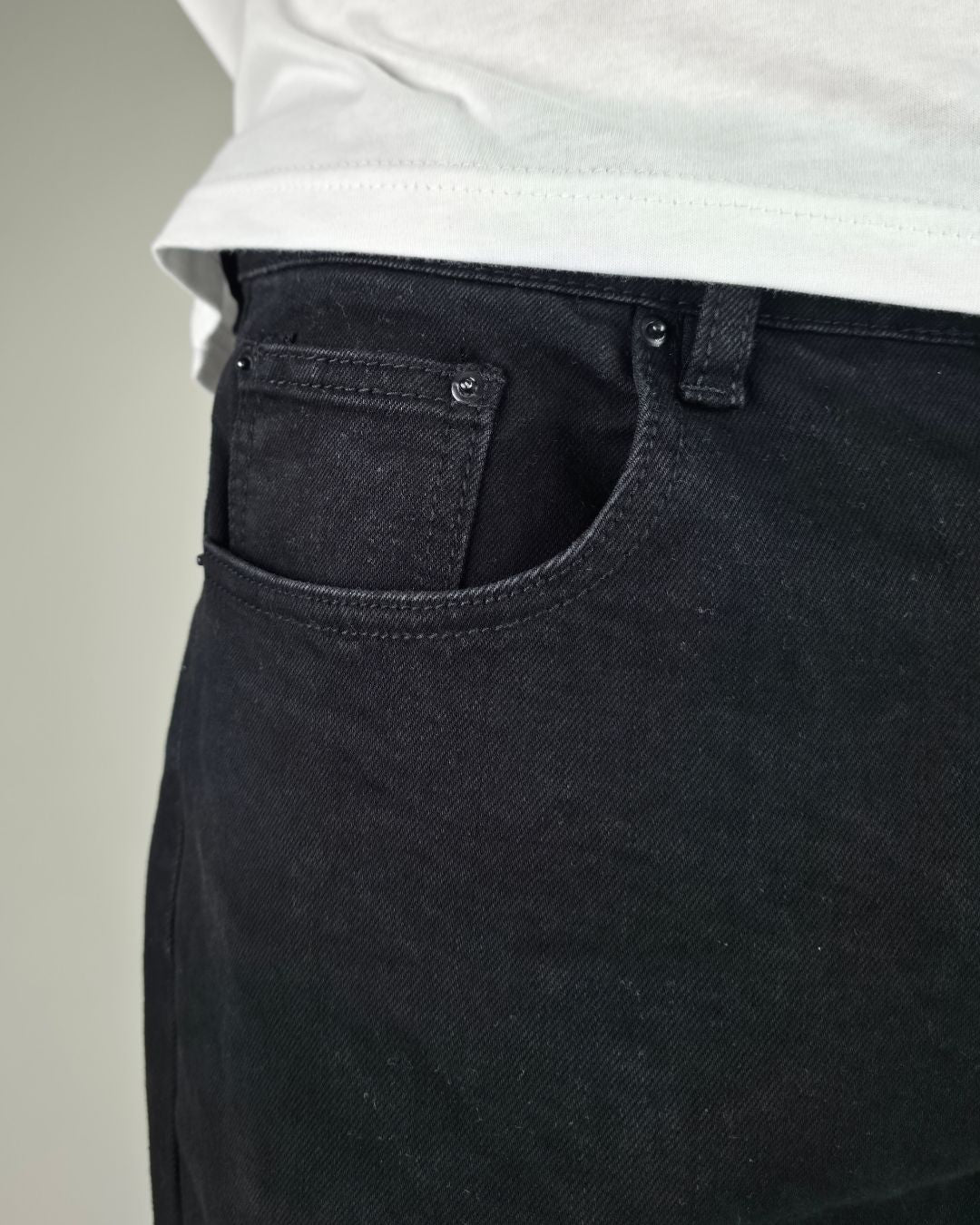 JEANS PSYCHO NEGRO STRAIGHT PARA CABALLERO