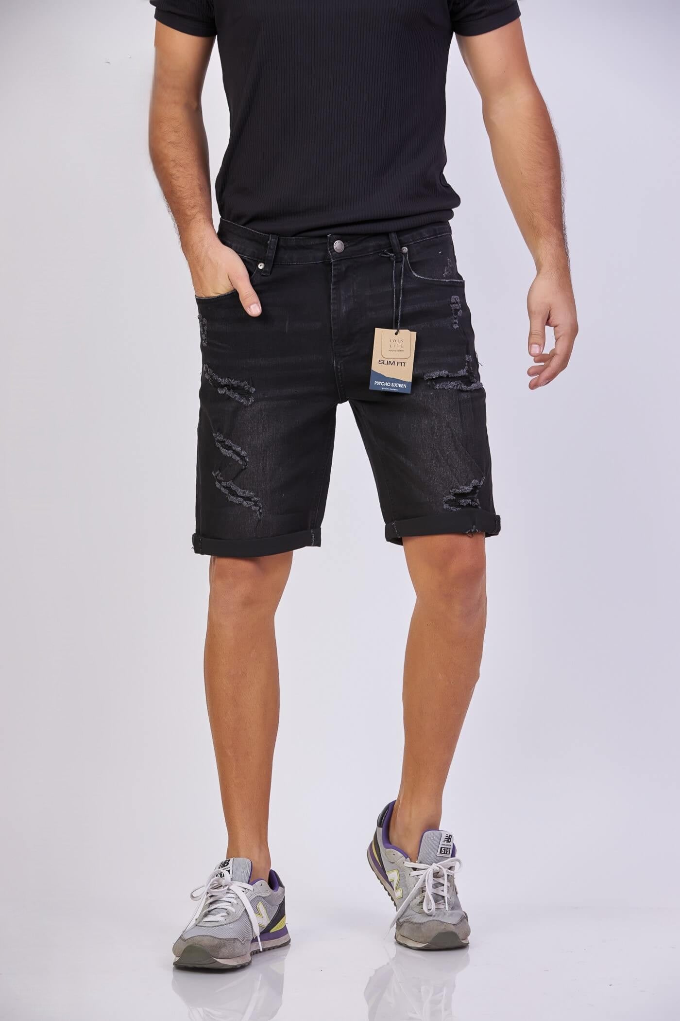 SHORT PSYCHO SIXTEEN NEGRO PARA CABALLERO
