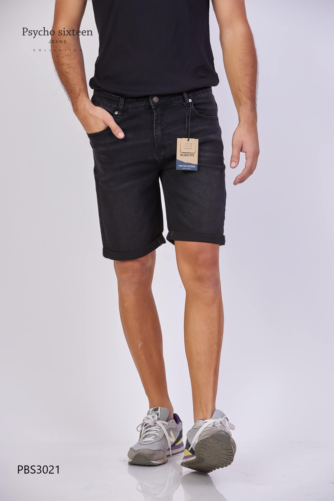 SHORT PSYCHO SIXTEEN MEZCLILLA NEGRO