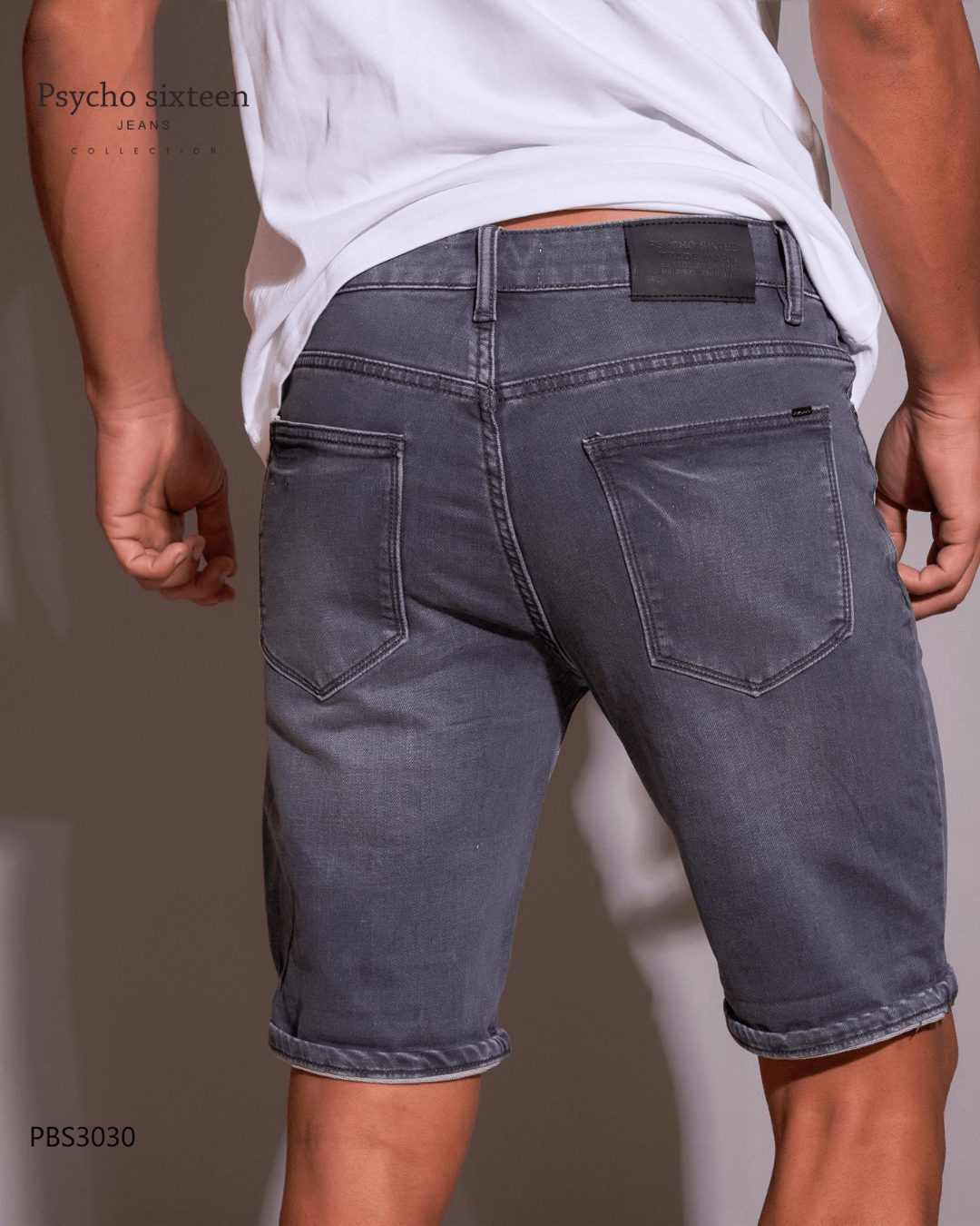 SHORT PSYCHO SIXTEEN GRIS CLARO