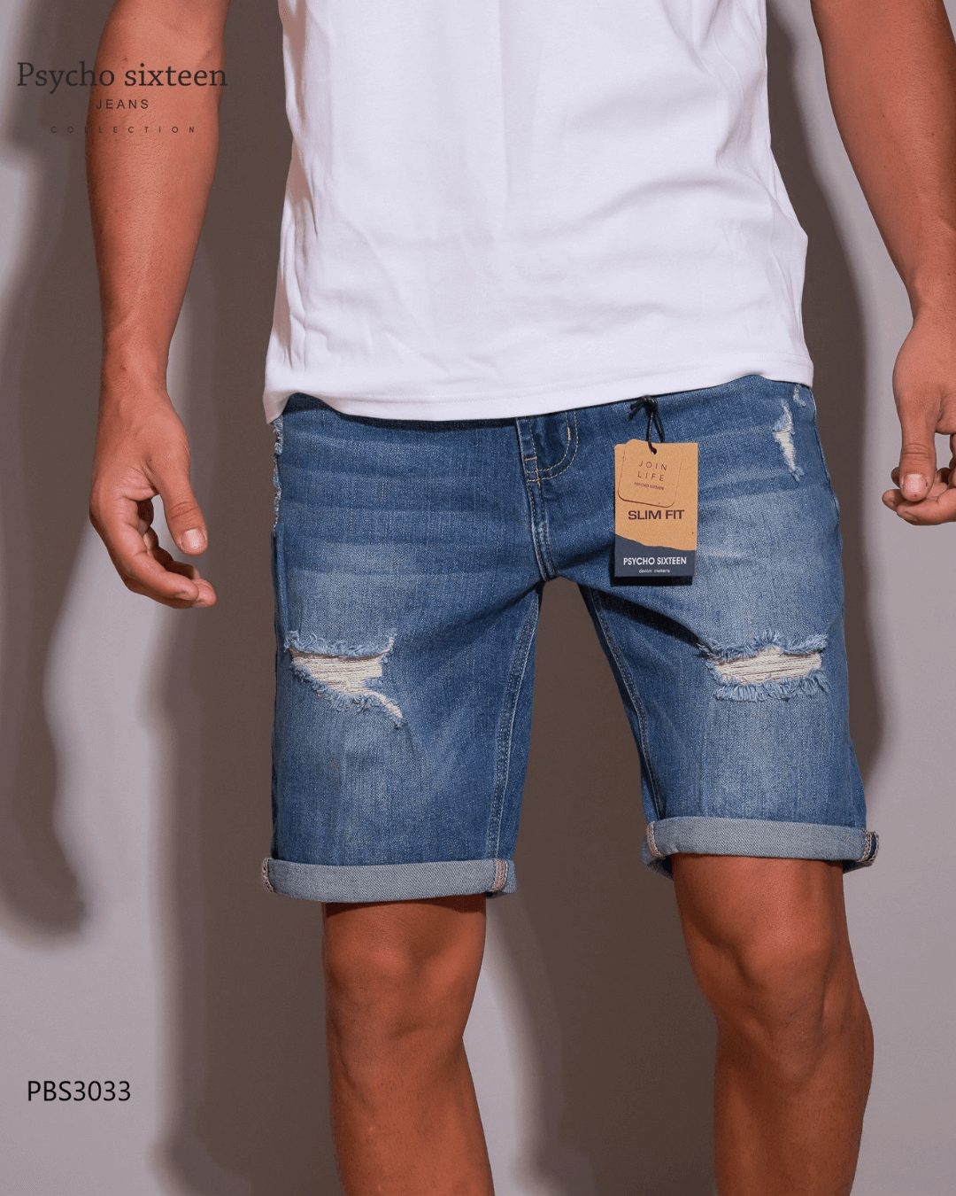 SHORT PSYCHO SIXTEEN AZUL MEDIO