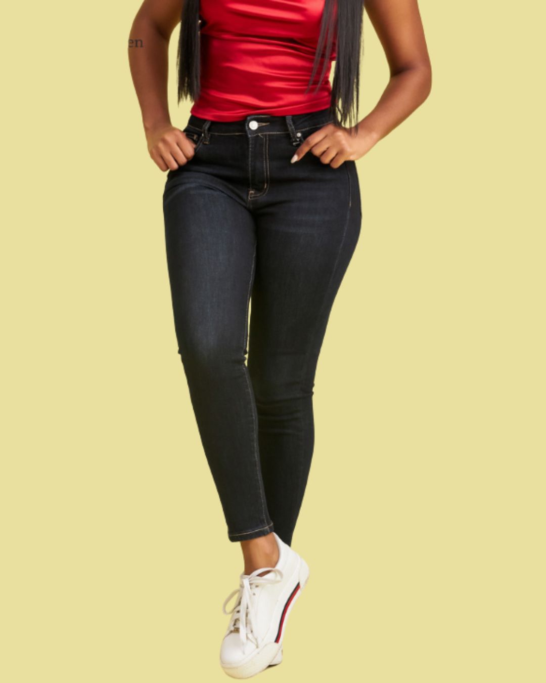 JEANS PYSCHO AZUL OSCURO PARA DAMA