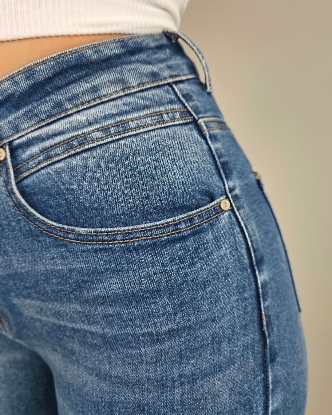 JEANS PSYCHO AZUL MEDIO PARA DAMA