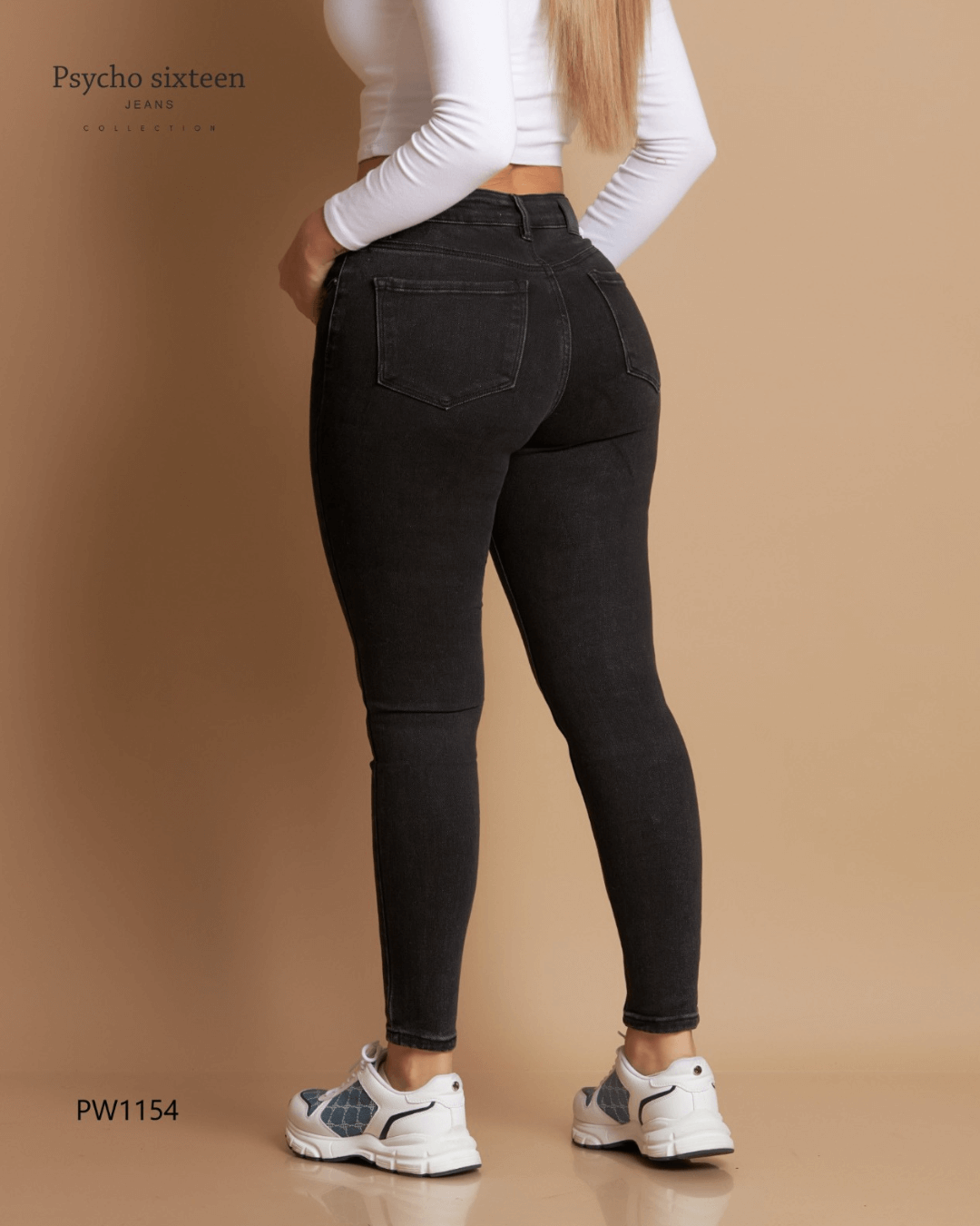 JEANS PSYCHO NEGRO DE DAMA