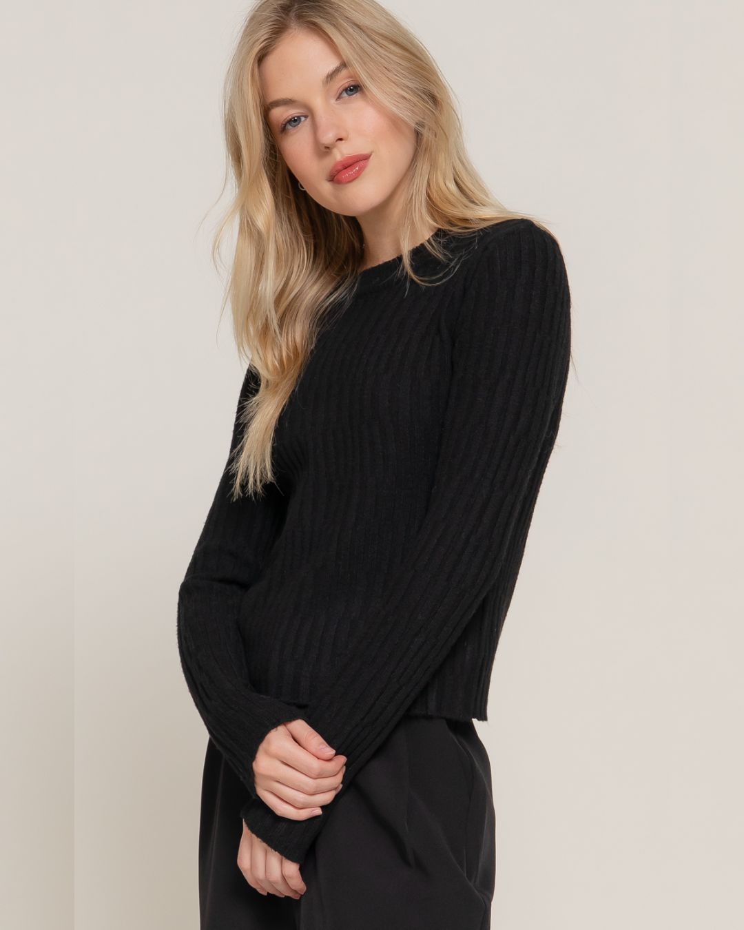 SWEATER ACTIVE NEGRO PARA DAMA