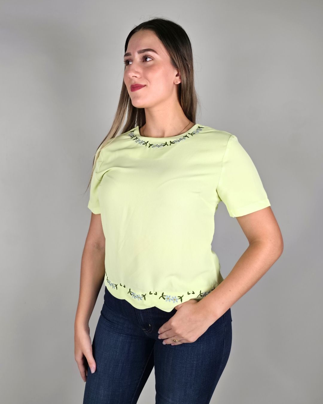 BLUSA BONAMI VERDE PARA DAMA