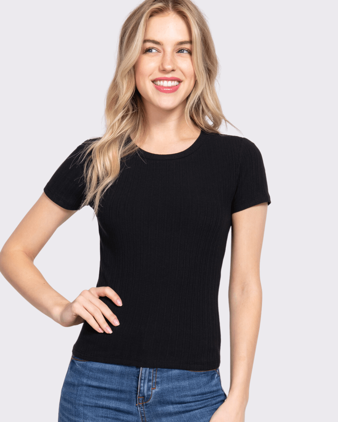 TOP ACTIVE BASIC NEGRO PARA DAMA