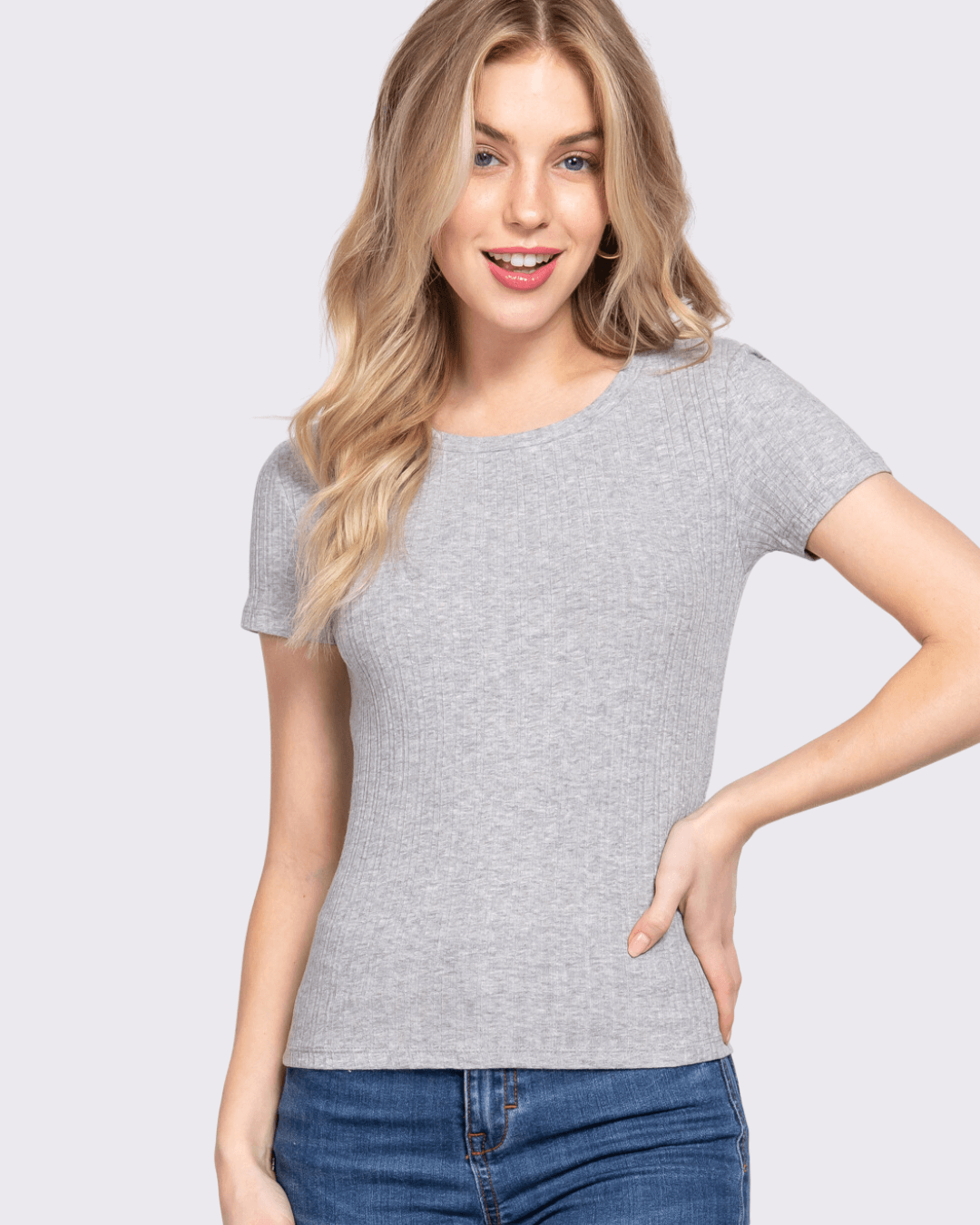 TOP ACTIVE BASIC GRIS PARA DAMA