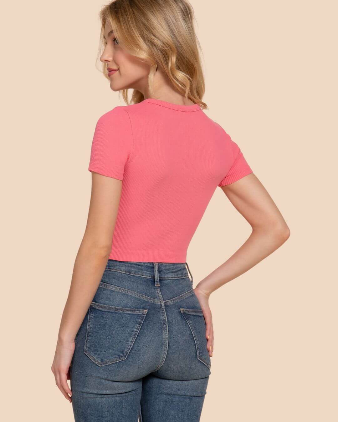 TOP ACTIVE BASIC CUELLO REDONDO