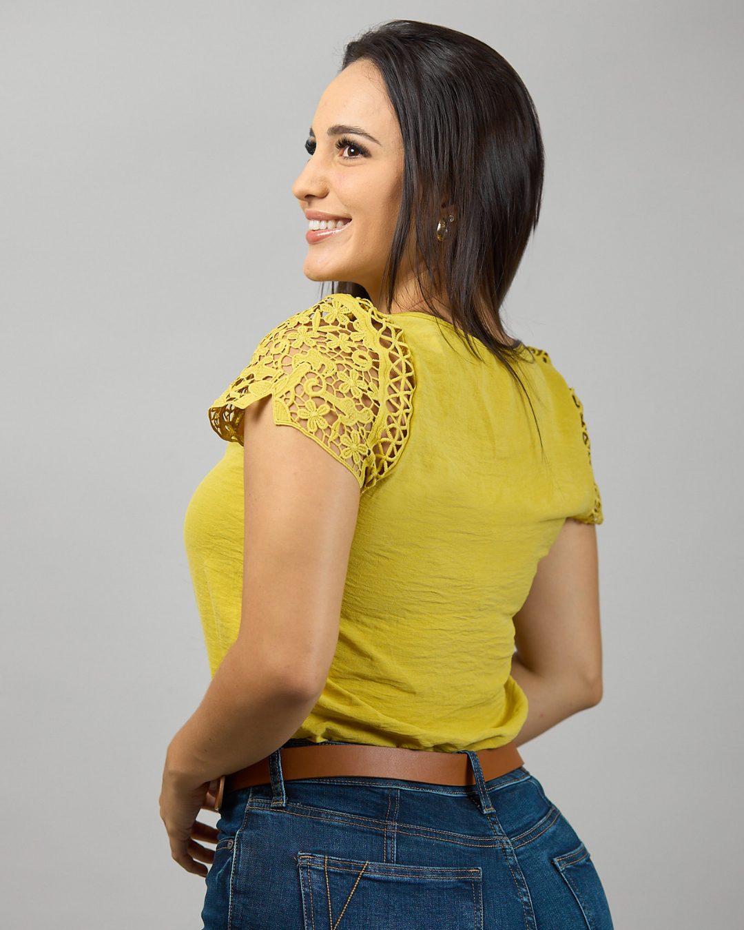 BLUSA TOGETHER MOSTAZA PARA DAMA