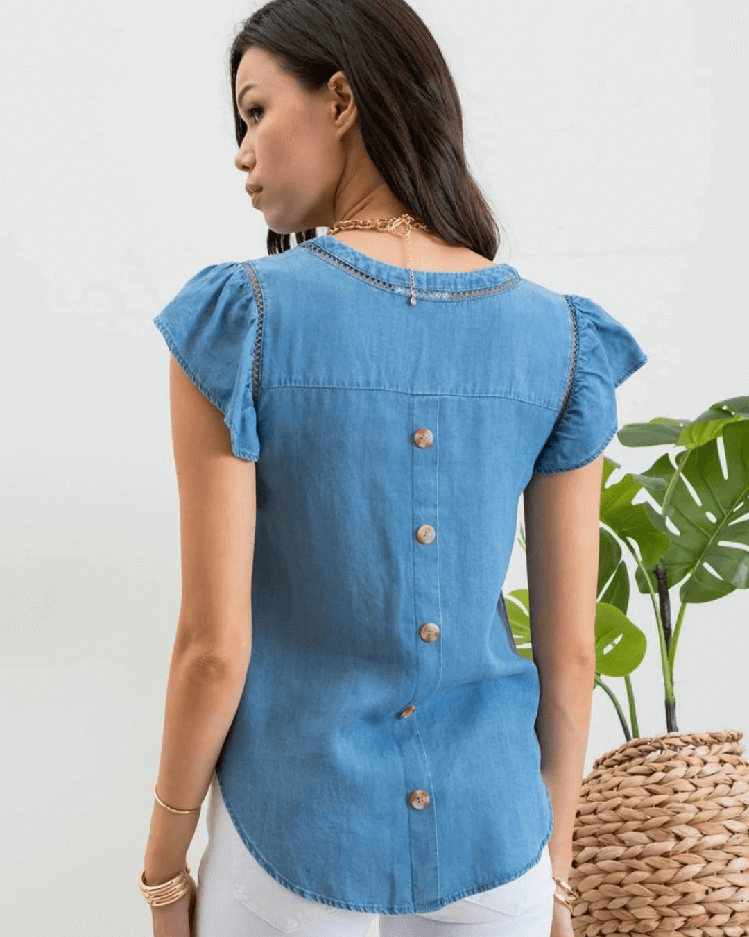 BLUSA MINE CELESTE