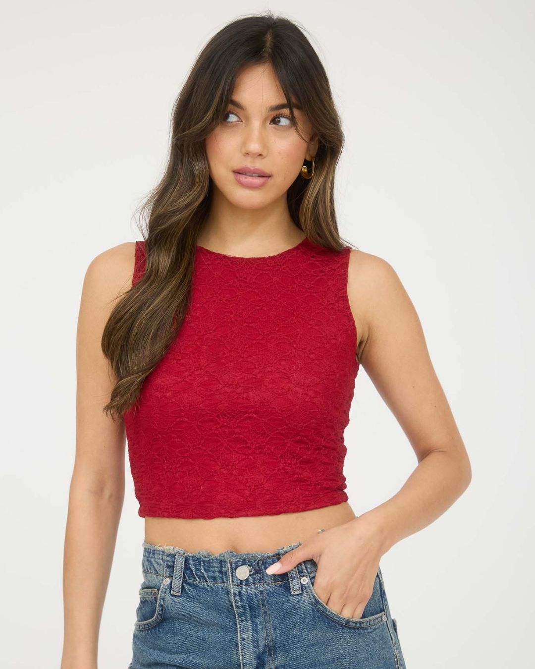 BLUSA MINE ROJA PARA DAMA