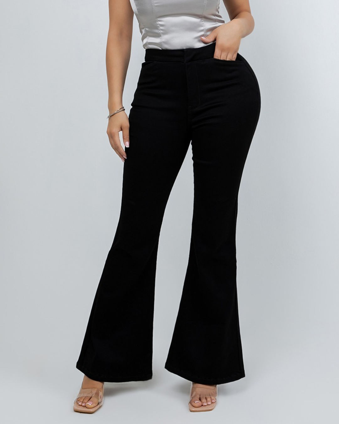 JEANS ENCORE HIGH RISE FLARE