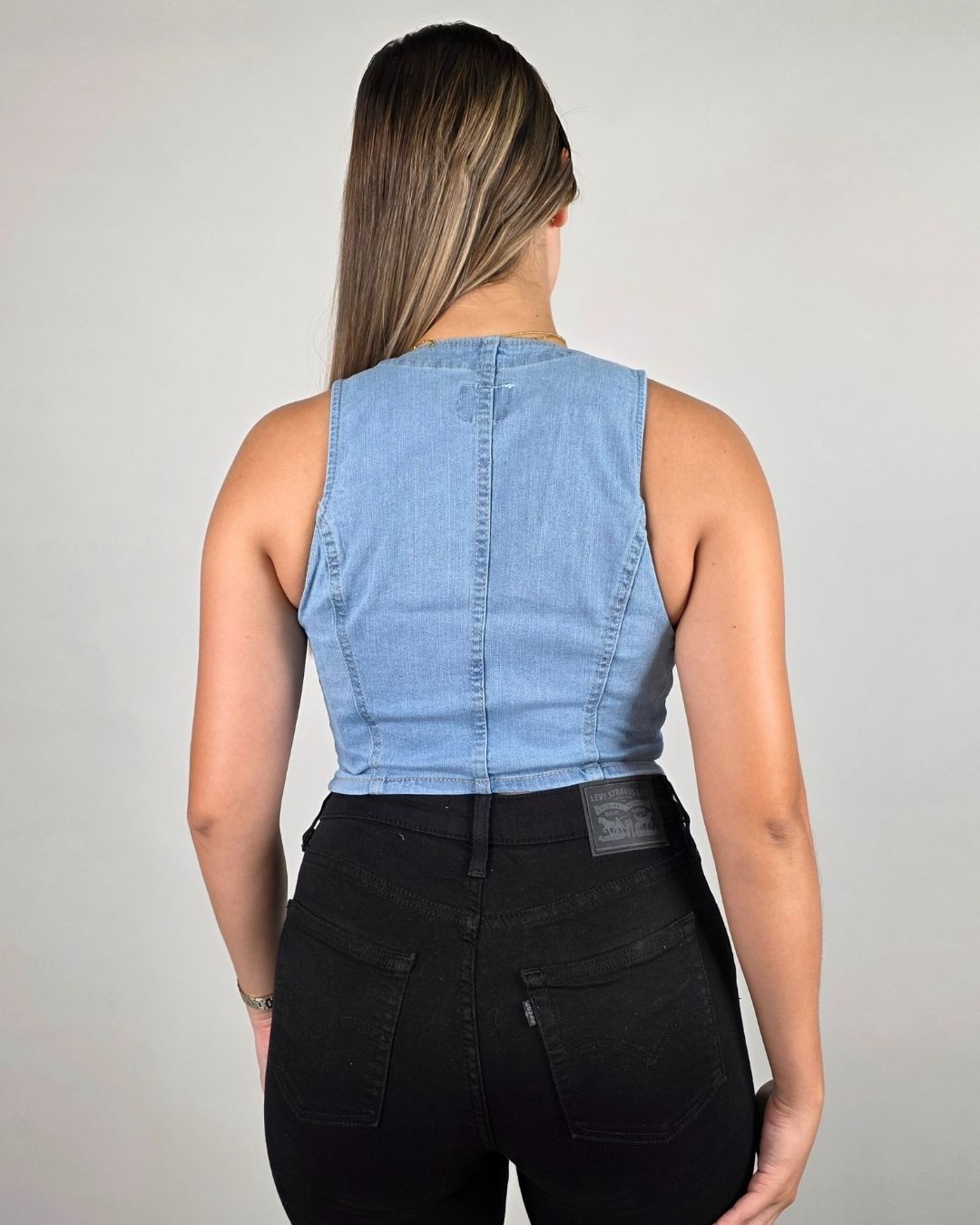 CHALECO YMI MEZCLILLA PARA DAMA