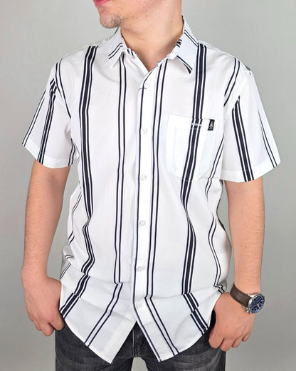 CAMISA BLACKOUT BLANCA PARA CABALLERO