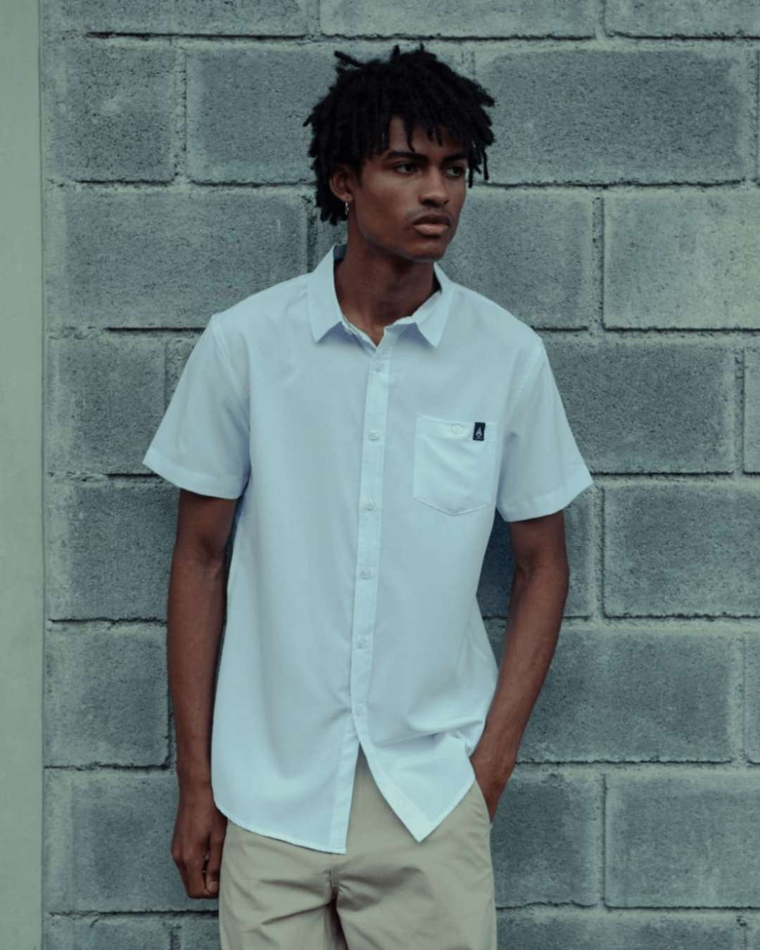 CAMISA BLACKOUT BLANCA PARA CABALLERO