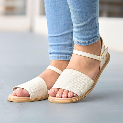 SANDALIA MOLECA BLANCA PARA DAMA