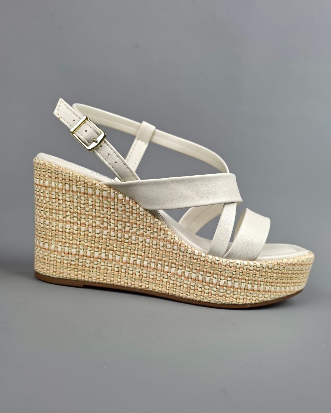 SANDALIA MOLECA BLANCA PARA DAMA