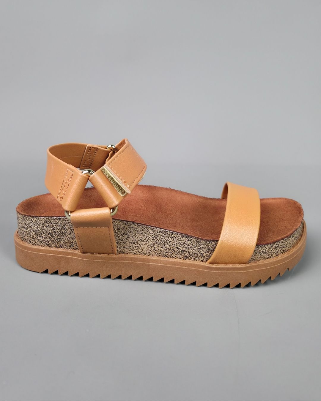 SANDALIA MOLECA CAMEL PARA DAMA