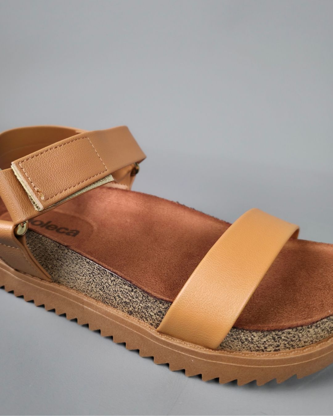 SANDALIA MOLECA CAMEL PARA DAMA