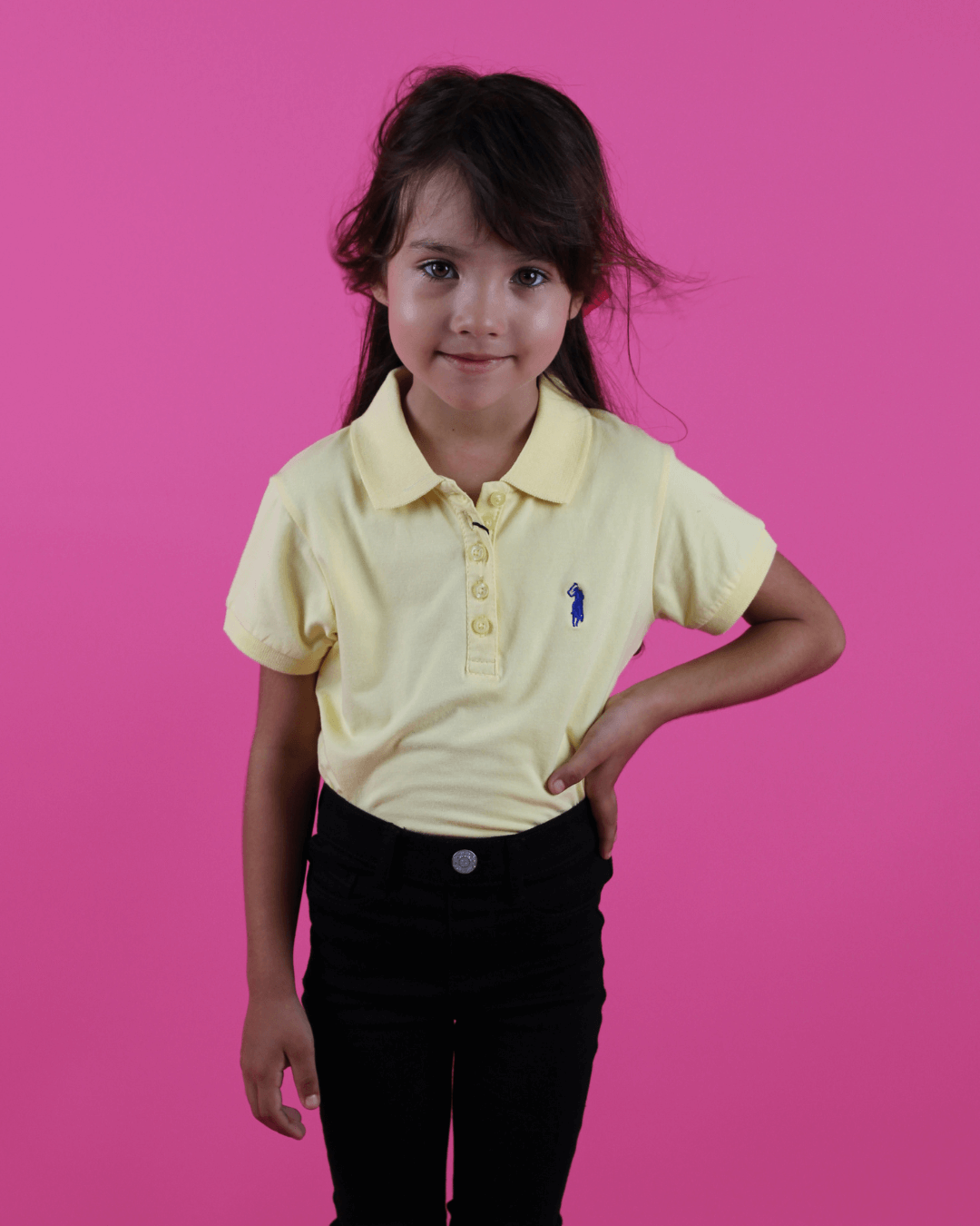 POLO CAMBRIDGE NIÑA  POLO AMARILLA