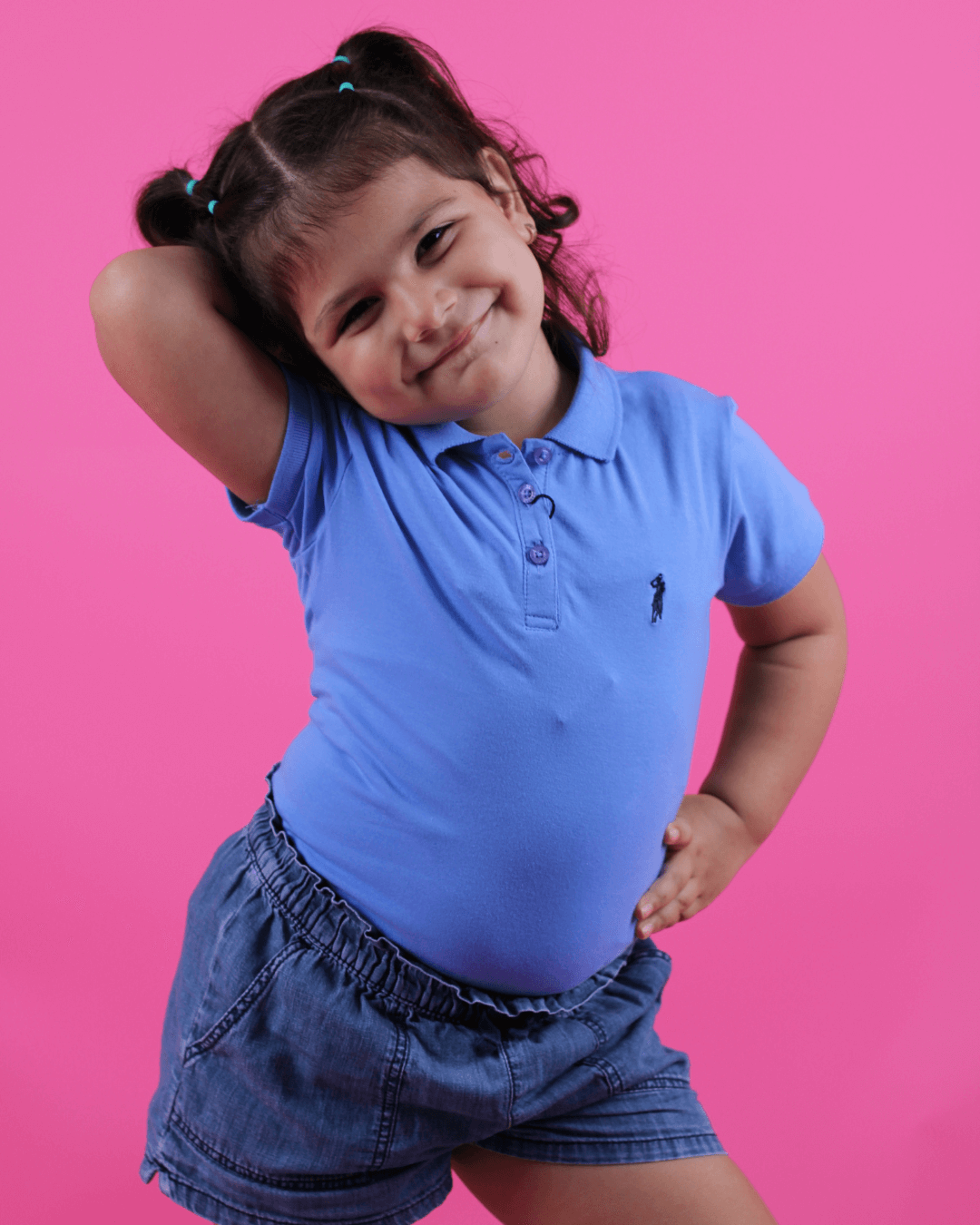 POLO CAMBRIDGE POLO CELESTE PARA NIÑA