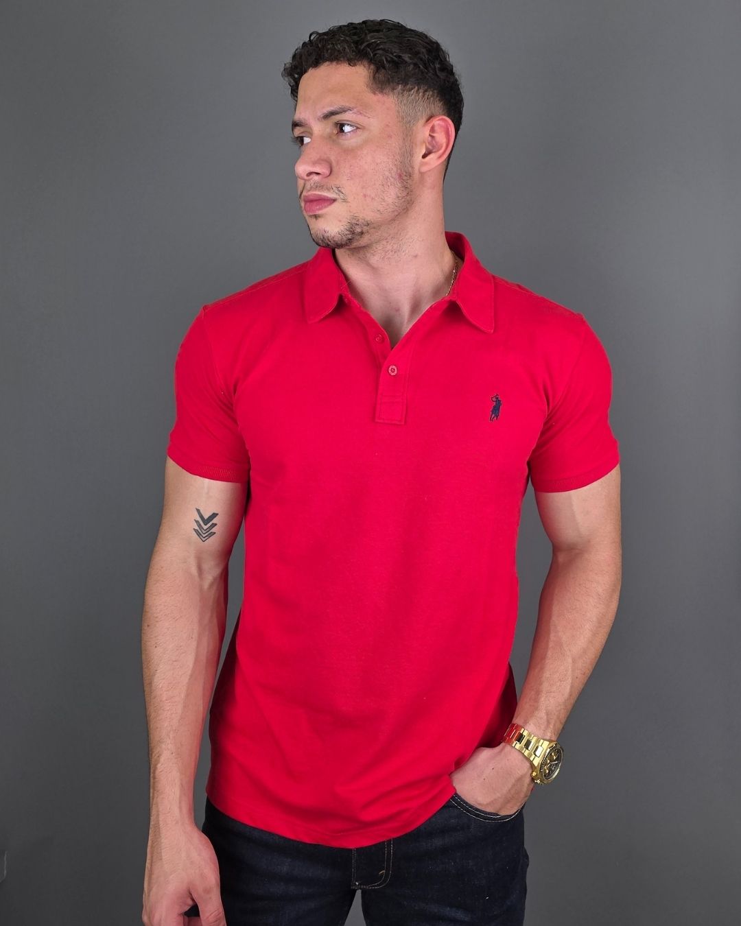 POLO CAMBRIDGE POLO ROJA PARA CABALLERO